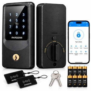 Keyless Entry Door Lock, Smart Lock with WiFi Keypad Deadbolt | No Hub Required, App Control, 250 User Codes, 8 AA Batteries Included, NFC Card & Key Entry, Auto Lock, Alexa Compatible Keyless Entry Door Lock, Smart Lock with WiFi Keypad Deadbolt | No Hub Required, App Control, 250 User Codes, 8 AA Batteries Included, NFC Card & Key Entry, Auto Lock, Alexa Compatible