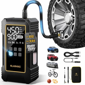 12000mAh Heavy Duty Tire Inflator Portable Air Compressor | Powerful, 7X Faster, 150PSI, Dual Power 12V&Cordless, For Car Tires, Pickup Trucks, Jeeps, SUVs & RVs, Digital Pressure Gauge 12000mAh Heavy Duty Tire Inflator Portable Air Compressor | Powerful, 7X Faster, 150PSI, Dual Power 12V&Cordless, For Car Tires, Pickup Trucks, Jeeps, SUVs & RVs, Digital Pressure Gauge