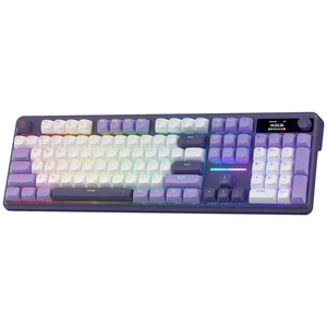 K762 PRO Wireless 104-Key Gasket Gaming Keyboard, Screen & Knob | Easy-Control LED Info Display, 0-Delay Tri-Mode, Cushioned 5-Layer Noise Dampening for Creamy Thocky Sound, Full-Size 104-Key K762 PRO Wireless 104-Key Gasket Gaming Keyboard, Screen & Knob | Easy-Control LED Info Display, 0-Delay Tri-Mode, Cushioned 5-Layer Noise Dampening for Creamy Thocky Sound, Full-Size 104-Key