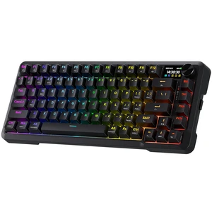 K724 PRO Wireless 81-Key Gasket Gaming Keyboard with Screen & Knob | Easy-Control LED Info Display, 0-Delay Tri-Mode, Cushioned 5-Layer Noise Dampening for Creamy Thocky Sound, Compact 80% Size K724 PRO Wireless 81-Key Gasket Gaming Keyboard with Screen & Knob | Easy-Control LED Info Display, 0-Delay Tri-Mode, Cushioned 5-Layer Noise Dampening for Creamy Thocky Sound, Compact 80% Size