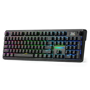 K762 PRO Wireless 104-Key Gasket Gaming Keyboard, Screen & Knob | Easy-Control LED Info Display, 0-Delay Tri-Mode, Cushioned 5-Layer Noise Dampening for Creamy Thocky Sound, Full-Size 104-Key K762 PRO Wireless 104-Key Gasket Gaming Keyboard, Screen & Knob | Easy-Control LED Info Display, 0-Delay Tri-Mode, Cushioned 5-Layer Noise Dampening for Creamy Thocky Sound, Full-Size 104-Key