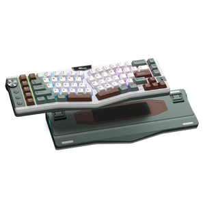 A72 Alice Ergonomic Wireless Mechanical Keyboard,Split Ergo | Gasket RGB Gaming Keyboard w/Knob/Macro Keys/Touchable Nameplate, BT/2.4GHz/USB-C, 5-Layer Noise Dampening, Win/Mac Software A72 Alice Ergonomic Wireless Mechanical Keyboard,Split Ergo | Gasket RGB Gaming Keyboard w/Knob/Macro Keys/Touchable Nameplate, BT/2.4GHz/USB-C, 5-Layer Noise Dampening, Win/Mac Software
