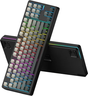 Impact80 Tri-Mode Wireless Mechanical Keyboard,USB-C Wired, Hot-Swappable 87 Keys Gasket Mount, RGB Light Bar, 8000mAh Battery, QMK/VIA Compatible RS8 Keyboard for Windows/Mac (Ultra Black) Impact80 Tri-Mode Wireless Mechanical Keyboard,USB-C Wired, Hot-Swappable 87 Keys Gasket Mount, RGB Light Bar, 8000mAh Battery, QMK/VIA Compatible RS8 Keyboard for Windows/Mac (Ultra Black)