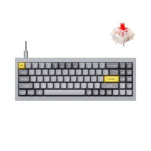 Q7 Wired Custom Mechanical Keyboard, 70% Layout QMK/VIA Programmable Macro with Hot-swappable Gateron G Pro Red Switch Double Gasket Compatible with Mac Windows Linux (Gray - New) Q7 Wired Custom Mechanical Keyboard, 70% Layout QMK/VIA Programmable Macro with Hot-swappable Gateron G Pro Red Switch Double Gasket Compatible with Mac Windows Linux (Gray - New)