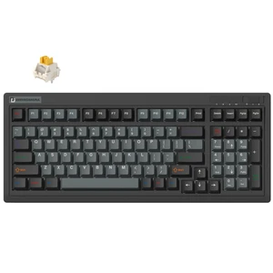 OG98 Tri-Mode Retro Mechanical Keyboard, 96% Gasket Mount Hot Swappable Gaming Keyboard, PBT Keycaps, 4000mAh for Mac/PC - Pre-lubed Creamy Linear Switches | Black OG98 Tri-Mode Retro Mechanical Keyboard, 96% Gasket Mount Hot Swappable Gaming Keyboard, PBT Keycaps, 4000mAh for Mac/PC - Pre-lubed Creamy Linear Switches | Black