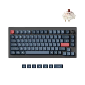 V1 Max QMK Wireless Mechanical Keyboard, 75% Layout Custom Knob | 2.4 GHz/Bluetooth 5.1/USB-C Wired, Hot-Swappable, Double-Shot PBT Keycaps, Gasket Mount, South-Facing RGB, Mac/Windows/Linux V1 Max QMK Wireless Mechanical Keyboard, 75% Layout Custom Knob | 2.4 GHz/Bluetooth 5.1/USB-C Wired, Hot-Swappable, Double-Shot PBT Keycaps, Gasket Mount, South-Facing RGB, Mac/Windows/Linux