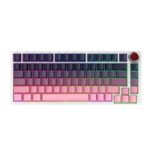 YK82 75% Aluminum Alloy Mechanical Keyboard,Gasket-Mounted Hot-Swap,Wireless BT5.0/2.4G/Type-C Wired Programmable RGB Backlit Gaming Keyboard with Knob (Black Pink Side Printed PBT Keycaps) YK82 75% Aluminum Alloy Mechanical Keyboard,Gasket-Mounted Hot-Swap,Wireless BT5.0/2.4G/Type-C Wired Programmable RGB Backlit Gaming Keyboard with Knob (Black Pink Side Printed PBT Keycaps)
