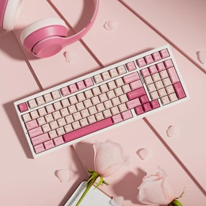 Gasket Creamy Wireless Mechanical Gaming Keyboard RGB Backlit | Wireless 2.4G/Bluetooth 5.0/Wired USB-C 98-Key Hot Swappable NKRO Rechargeable PBT Keycaps Programmable for Win/Mac, Peach Gasket Creamy Wireless Mechanical Gaming Keyboard RGB Backlit | Wireless 2.4G/Bluetooth 5.0/Wired USB-C 98-Key Hot Swappable NKRO Rechargeable PBT Keycaps Programmable for Win/Mac, Peach