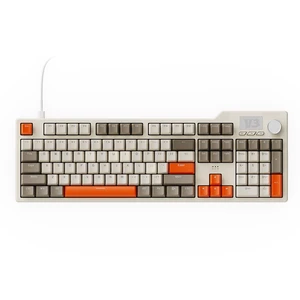 AK35I V3 104-Key Full Size Wired Gasket Mount Gaming Keyboard with Multimedia Buttons & Knob Control | Five Layer Pad | OEM Profile PBT Keycaps | White Backlit Custom Keyboard AK35I V3 104-Key Full Size Wired Gasket Mount Gaming Keyboard with Multimedia Buttons & Knob Control | Five Layer Pad | OEM Profile PBT Keycaps | White Backlit Custom Keyboard