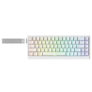 ND68PRO 68 Keys Wired Magnetic Switch Keyboard, 0.001MM RT Accuracy, 8KHZ Polling Rate/Latency As 0.08MS/256KHZ Single Key Scan Rate/ARGBHot Swappable,Gasket Structure Gaming Keyboard(White) ND68PRO 68 Keys Wired Magnetic Switch Keyboard, 0.001MM RT Accuracy, 8KHZ Polling Rate/Latency As 0.08MS/256KHZ Single Key Scan Rate/ARGBHot Swappable,Gasket Structure Gaming Keyboard(White)