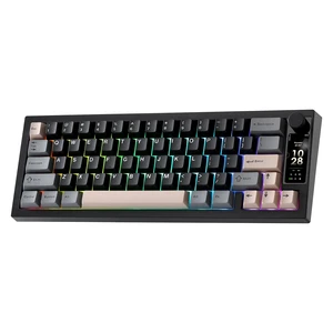 IF68 Wireless Mechanical Keyboard (Black,Milk V2 Switch) | QMK/VIA Keyboard, 65% Layout with TFT Screen&Knob, RGB Backlit, Hot Swap, BT/Wired/2.4G, Creamy Typing for Gaming/Mac/Win IF68 Wireless Mechanical Keyboard (Black,Milk V2 Switch) | QMK/VIA Keyboard, 65% Layout with TFT Screen&Knob, RGB Backlit, Hot Swap, BT/Wired/2.4G, Creamy Typing for Gaming/Mac/Win