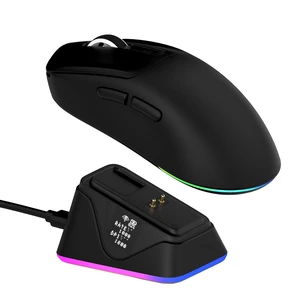NEX Lite Wireless Gaming Mouse w/Screens & RGB Charging Dock | 65g Right-Hand Gaming Mice, PAW3311 Sensor, 1K Polling, 12K DPI, BT 5.0/2.4GHz/USB-C, for Gaming & Office (Black) NEX Lite Wireless Gaming Mouse w/Screens & RGB Charging Dock | 65g Right-Hand Gaming Mice, PAW3311 Sensor, 1K Polling, 12K DPI, BT 5.0/2.4GHz/USB-C, for Gaming & Office (Black)