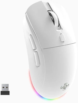 Wireless Gaming Mouse, 2.4G/USB-C/BT Wireless Mouse with 800mAh Battery, Adjustable 24,000 DPI & 1000 Polling Rate, PAW3311 Sensor, RGB Lighting, Programmable Buttons, for Win/Mac Wireless Gaming Mouse, 2.4G/USB-C/BT Wireless Mouse with 800mAh Battery, Adjustable 24,000 DPI & 1000 Polling Rate, PAW3311 Sensor, RGB Lighting, Programmable Buttons, for Win/Mac