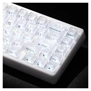 Forged CarbonLook Clear PC Keycap Set, Cherry Profile SidePrinted 119Key | XVX Clear Keycaps Compatible with MX Switches, ANSI Layout Mechanical Keyboards, PC Material SidePrinted Legends Forged CarbonLook Clear PC Keycap Set, Cherry Profile SidePrinted 119Key | XVX Clear Keycaps Compatible with MX Switches, ANSI Layout Mechanical Keyboards, PC Material SidePrinted Legends