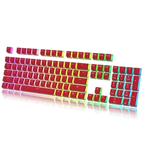 Pudding Keycaps Set | Doubleshot PBT Keycap Set | Full 112 OEM Profile Key Set | ANSI US-Layout | for Mechanical Keyboard | Compatible with Cherry MX, Gateron, Kailh, Outemu | Red Pudding Keycaps Set | Doubleshot PBT Keycap Set | Full 112 OEM Profile Key Set | ANSI US-Layout | for Mechanical Keyboard | Compatible with Cherry MX, Gateron, Kailh, Outemu | Red