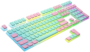 Pudding PBT Keycaps | 112 Double Shot Translucent ANSI US & ISO Layout | OEM Profile for RGB Mechanical Gaming Keyboard (Miami) Pudding PBT Keycaps | 112 Double Shot Translucent ANSI US & ISO Layout | OEM Profile for RGB Mechanical Gaming Keyboard (Miami)
