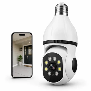 2K Light Bulb Security Camera for Home, 360° Pan Tilt Indoor Outdoor Camera with Color Night Vision, Motion Detection, Two-Way Audio, App Remote Control, E27 Easy Installation 2K Light Bulb Security Camera for Home, 360° Pan Tilt Indoor Outdoor Camera with Color Night Vision, Motion Detection, Two-Way Audio, App Remote Control, E27 Easy Installation