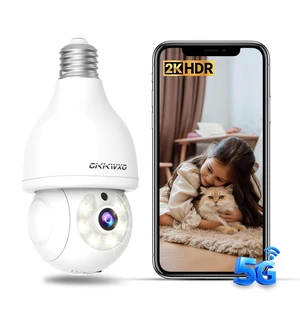 2K Wireless Light Bulb Camera, 2.4&5G WiFi Bulb Security Camera | 360° Motion Detection,Two-Way Talk,Full-color Night Vision,24/7 Recording,Smart Alerts,Work With Alexa & Google Assistant 2K Wireless Light Bulb Camera, 2.4&5G WiFi Bulb Security Camera | 360° Motion Detection,Two-Way Talk,Full-color Night Vision,24/7 Recording,Smart Alerts,Work With Alexa & Google Assistant