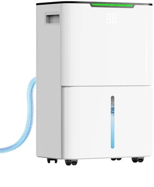Dehumidifier for Home Basement, 34 Pints Dehumidifiers with Drain Hose for 1500 Sq. Ft Bedroom Bathroom Small Room RV, 3 Working Modes, Smart Humidity Control, 24H Timer, Auto Defrost Dehumidifier for Home Basement, 34 Pints Dehumidifiers with Drain Hose for 1500 Sq. Ft Bedroom Bathroom Small Room RV, 3 Working Modes, Smart Humidity Control, 24H Timer, Auto Defrost