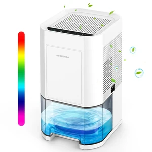 Dehumidifier for Home 40 OZ Auto Shut Off, Energy Saving Quiet Portable Small Dehumidifiers for 300sq ft with 7 Colorful LED Lights for bedroom Bathroom Basements RV Closet Dehumidifier for Home 40 OZ Auto Shut Off, Energy Saving Quiet Portable Small Dehumidifiers for 300sq ft with 7 Colorful LED Lights for bedroom Bathroom Basements RV Closet