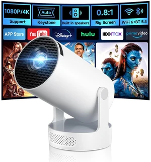 Philoent Mini Projector with WiFi 6 and BT 5.4, Built-in Apps 2026 Upgraded | 1080P/4K Support, 180° Rotation, Wi-Fi 6 & Bluetooth 5.4, Automatic Keystone Correction, Fast Focus, 25 dB for home cinema Philoent Mini Projector with WiFi 6 and BT 5.4, Built-in Apps 2026 Upgraded | 1080P/4K Support, 180° Rotation, Wi-Fi 6 & Bluetooth 5.4, Automatic Keystone Correction, Fast Focus, 25 dB for home cinema
