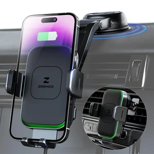 ZEEHOO Wireless Car Charger, DUOXX Dual Coils 15W Fast Charging Auto-Clamping Car Mount, Dashboard, Vent Charging Phone Holder for iPhone 17 16 15 14 13 12, S23 Ultra, Z Flip4 3, etc ZEEHOO Wireless Car Charger, DUOXX Dual Coils 15W Fast Charging Auto-Clamping Car Mount, Dashboard, Vent Charging Phone Holder for iPhone 17 16 15 14 13 12, S23 Ultra, Z Flip4 3, etc