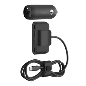 Belkin BoostCharge 30W USB-C Car Charger with 4-Port Extender | USB-C Power Delivery, universal compatibility, for iPhone 16, Galaxy S25, Note series, Nintendo Switch 2 Belkin BoostCharge 30W USB-C Car Charger with 4-Port Extender | USB-C Power Delivery, universal compatibility, for iPhone 16, Galaxy S25, Note series, Nintendo Switch 2