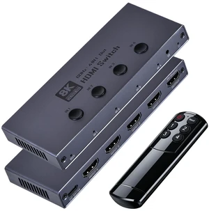 HDMI 2.1 Switch, 8K HDMI Switcher 4 in 1 Out 8K@60Hz 4K@240Hz HDMI 2.1 Switcher Selector with Remote Support CEC 3D HDR HDCP2.3 Dolby Vision/Atmos for PS5/4 Xbox Nintendo Switch Fire Stick HDMI 2.1 Switch, 8K HDMI Switcher 4 in 1 Out 8K@60Hz 4K@240Hz HDMI 2.1 Switcher Selector with Remote Support CEC 3D HDR HDCP2.3 Dolby Vision/Atmos for PS5/4 Xbox Nintendo Switch Fire Stick