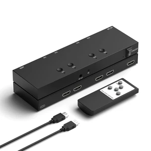 ZUZONG 4 Port HDMI Switch 4k@60hz HDMI Switcher 4 in 1 Out HDCP 2.0 HDMI2.0 Hub Supports 3D Compatible with Switch/Switch 2/ OLED/Xbox PS5/4/3 DVD Player Fire Stick Roku Apple TV Chromecast PC ZUZONG 4 Port HDMI Switch 4k@60hz HDMI Switcher 4 in 1 Out HDCP 2.0 HDMI2.0 Hub Supports 3D Compatible with Switch/Switch 2/ OLED/Xbox PS5/4/3 DVD Player Fire Stick Roku Apple TV Chromecast PC