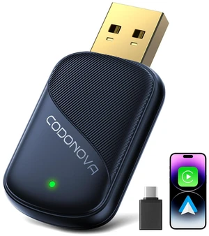 Mini Wireless CarPlay Adapter for iPhone & Android Auto - Wired to Wireless | Gold-Plated USB Dongle, Fast Stable Connection, Auto Reconnect in 3 Seconds Mini Wireless CarPlay Adapter for iPhone & Android Auto - Wired to Wireless | Gold-Plated USB Dongle, Fast Stable Connection, Auto Reconnect in 3 Seconds