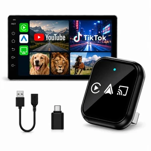 2026 Wireless CarPlay Adapter for iPhone, 3-in-1 Screen Mirror Car Adapter | 3-in-1 wireless upgrade with screen mirroring, 5GHz fast auto-connect, low latency, USB-A/C, for factory wired CarPlay cars 2026 Wireless CarPlay Adapter for iPhone, 3-in-1 Screen Mirror Car Adapter | 3-in-1 wireless upgrade with screen mirroring, 5GHz fast auto-connect, low latency, USB-A/C, for factory wired CarPlay cars