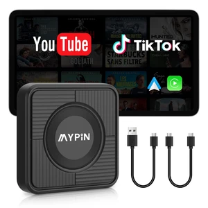 Upgraded Wireless CarPlay Adapter,Support Netflix YouTube, Plug & Play | 3-in-1 Wireless Carplay & Android Auto& Video Adapter, Support TF Card,USB Type C, USB Type A Compatible with iPhone &Android Upgraded Wireless CarPlay Adapter,Support Netflix YouTube, Plug & Play | 3-in-1 Wireless Carplay & Android Auto& Video Adapter, Support TF Card,USB Type C, USB Type A Compatible with iPhone &Android