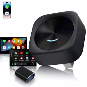 Wireless CarPlay & Android Auto Adapter, Convert Wired to Wireless | Fast Auto Reconnect, Plug & Play for Factory Wired CarPlay Vehicles, Compatible with Most Cars 2016+, Black Wireless CarPlay & Android Auto Adapter, Convert Wired to Wireless | Fast Auto Reconnect, Plug & Play for Factory Wired CarPlay Vehicles, Compatible with Most Cars 2016+, Black