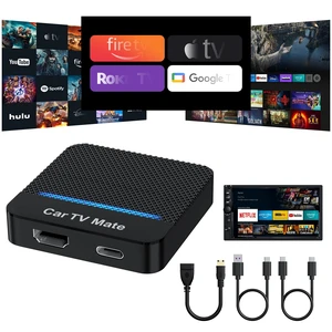 Car TV Mate Pro, Wireless CarPlay & HDMI Adapter, Compatible with Fire TV Stick, iPhone, Screen Throwers, Car Video Box Compatible with Factory Wired CarPlay Vehicles from 2016 & iOS 10+ i Phone Car TV Mate Pro, Wireless CarPlay & HDMI Adapter, Compatible with Fire TV Stick, iPhone, Screen Throwers, Car Video Box Compatible with Factory Wired CarPlay Vehicles from 2016 & iOS 10+ i Phone