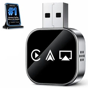 Wireless Carplay Adapter for Apple Screen for iPhone and Car Play Bluetooth to Android Auto Inalámbrico Adaptador Box Accessories Mirroring USB Watch Movies Double Portable (Black) Wireless Carplay Adapter for Apple Screen for iPhone and Car Play Bluetooth to Android Auto Inalámbrico Adaptador Box Accessories Mirroring USB Watch Movies Double Portable (Black)