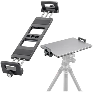 CH-01 Laptop Tripod Mount, Adjustable Laptop Holder with Arca Swiss Plate | 1/4" & 3/8" Screw Holes, Anti-Slip Rubber Pad, Fits 11.26" to 15.47" Wide Laptops for Recording, Streaming & Studio Use CH-01 Laptop Tripod Mount, Adjustable Laptop Holder with Arca Swiss Plate | 1/4" & 3/8" Screw Holes, Anti-Slip Rubber Pad, Fits 11.26" to 15.47" Wide Laptops for Recording, Streaming & Studio Use