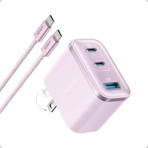 Anker Nano 70W Max 3-Port Fast Charger USB C, Type C Charger Fast Charging | Compact and Stylish USB C Charger Block,for iPhone 18 Pro/17/17 Pro Max/16 Series, MacBook Pro, iPad(Pink, Cable Included) Anker Nano 70W Max 3-Port Fast Charger USB C, Type C Charger Fast Charging | Compact and Stylish USB C Charger Block,for iPhone 18 Pro/17/17 Pro Max/16 Series, MacBook Pro, iPad(Pink, Cable Included)