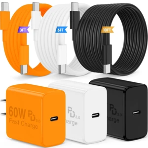 QZIIW 60W Super Fast Charger Type C for iPhone 15 16 17 18 Pro Max Samsung | 3Pack Extra Long 60W 3/6/10FT USB C Cable - PD Quick Charging 3.0 for iPhone 18 Pro iPhone 17 16 15 QZIIW 60W Super Fast Charger Type C for iPhone 15 16 17 18 Pro Max Samsung | 3Pack Extra Long 60W 3/6/10FT USB C Cable - PD Quick Charging 3.0 for iPhone 18 Pro iPhone 17 16 15