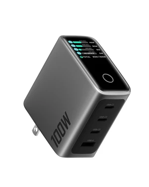 USB C Charger Block 100W, 4-Port GaN Fast Wall Charger with Smart Display, Compact Adapter with Touch Control for MacBook Pro/Neo/Air M4/M5/iPhone 17 16Series/iPad Pro/Samsung Galaxy/Dell15/HP Laptop USB C Charger Block 100W, 4-Port GaN Fast Wall Charger with Smart Display, Compact Adapter with Touch Control for MacBook Pro/Neo/Air M4/M5/iPhone 17 16Series/iPad Pro/Samsung Galaxy/Dell15/HP Laptop