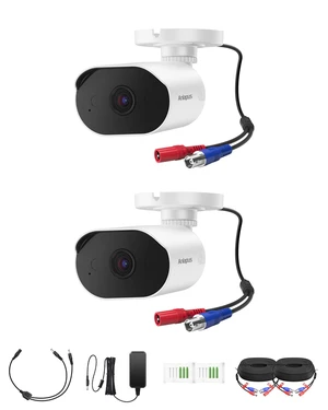 Anlapus 2 Pack 1080P HD-TVI Security Camera with Audio, 2MP CCTV Bullet Cam | 80ft Night Vision, IP66 Weatherproof, Outdoor/Indoor, for Anlapus 1080P, 4MP, 5MP, 4K Home Surveillance Analog DVR System Anlapus 2 Pack 1080P HD-TVI Security Camera with Audio, 2MP CCTV Bullet Cam | 80ft Night Vision, IP66 Weatherproof, Outdoor/Indoor, for Anlapus 1080P, 4MP, 5MP, 4K Home Surveillance Analog DVR System