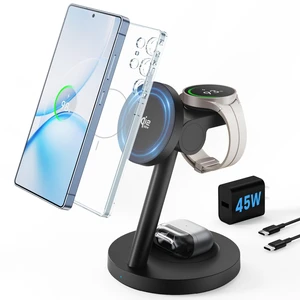 Qi2.2 25W Wireless Charger for Samsung - Joygeek Fast Magnetic Charging Station for Galaxy S26/S25 Ultra/Z Fold8 Ultra/Z Fold Flip8/7, Watch 8 Ultra/7/6/5 & Buds 4/3 ProNot for Watch9 / Ultra2 Qi2.2 25W Wireless Charger for Samsung - Joygeek Fast Magnetic Charging Station for Galaxy S26/S25 Ultra/Z Fold8 Ultra/Z Fold Flip8/7, Watch 8 Ultra/7/6/5 & Buds 4/3 ProNot for Watch9 / Ultra2