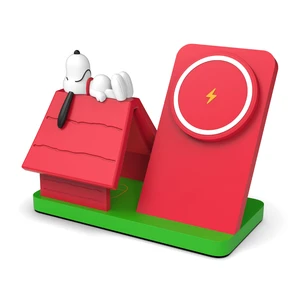 Peanuts Snoopy Wireless Charging Station- Red Dog House Peanuts Snoopy Wireless Charging Station- Red Dog House