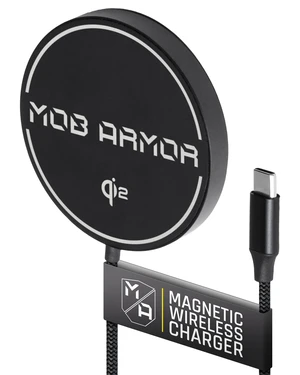 Mob Armor Flex Charge 2 Magnetic Wireless Charger Rugged Qi2 & MagSafeCompatible 15W Fast Charger with Flex Plate, USBC, and Strong Magnetic Hold for Cars, Trucks, Shops, Gyms & Everyday Charging Mob Armor Flex Charge 2 Magnetic Wireless Charger Rugged Qi2 & MagSafeCompatible 15W Fast Charger with Flex Plate, USBC, and Strong Magnetic Hold for Cars, Trucks, Shops, Gyms & Everyday Charging