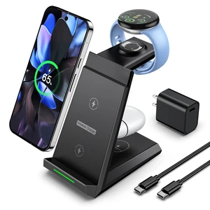 NANAMI 3 in 1 Wireless Charging Station Charger Dock for Google Devices | Fast Charger Stand Dock for Pixel 9/9 Pro XL/Fold, Buds Pro 2/Pro, Watch 3/2, Fitbit Versa 4/Sense 2(Not for Pixel Watch 1/4) NANAMI 3 in 1 Wireless Charging Station Charger Dock for Google Devices | Fast Charger Stand Dock for Pixel 9/9 Pro XL/Fold, Buds Pro 2/Pro, Watch 3/2, Fitbit Versa 4/Sense 2(Not for Pixel Watch 1/4)