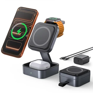 Aoara 3-in-1 Charging Station for iPhone, MagSafe Charger Stand for Apple | Foldable, Compact, Travel Wireless Magnetic Charger, for iPhone 17/16/15/14, Apple Watch, AirPods Pro/4 Aoara 3-in-1 Charging Station for iPhone, MagSafe Charger Stand for Apple | Foldable, Compact, Travel Wireless Magnetic Charger, for iPhone 17/16/15/14, Apple Watch, AirPods Pro/4