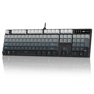 MageGee MK-Storm Mechanical Gaming Keyboard, 104 Keys Wired Light Up Keyboard with Linear Red Switch, Ice Blue Backlit, Double-Shot Keycaps, N-Key Rollover for Laptop, Desktop, PC (Gradient Gray) MageGee MK-Storm Mechanical Gaming Keyboard, 104 Keys Wired Light Up Keyboard with Linear Red Switch, Ice Blue Backlit, Double-Shot Keycaps, N-Key Rollover for Laptop, Desktop, PC (Gradient Gray)