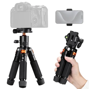 K&F CONCEPT 21.6'' Mini Desk Tripod. | Ball Head, Load up to 13.22 lbs/6 KG, 1/4 inch Quick Shoe Plate, Phone Holder, For DSLR Camera Phone. S225A0+BH-25L K&F CONCEPT 21.6'' Mini Desk Tripod. | Ball Head, Load up to 13.22 lbs/6 KG, 1/4 inch Quick Shoe Plate, Phone Holder, For DSLR Camera Phone. S225A0+BH-25L