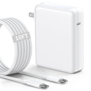 Mac Book Pro Charger, 140W USB C Power Adapter, 10FT USB C to USB-C Cable | Nylon Braided Cable, Fast Charger for MacBook Pro 16" 14", MacBook Air 15" 13" (2018-2026) Mac Book Pro Charger, 140W USB C Power Adapter, 10FT USB C to USB-C Cable | Nylon Braided Cable, Fast Charger for MacBook Pro 16" 14", MacBook Air 15" 13" (2018-2026)