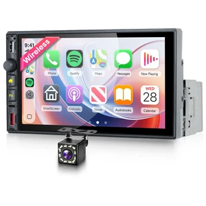 Single Din Car Stereo, 7 Inch IPS Touch Screen Car Radio Bluetooth 5.0 | with Wireless CarPlay & Android Auto, FM USB EQ SWC Mirror Link, Car Audio Receiver with Backup Camera Single Din Car Stereo, 7 Inch IPS Touch Screen Car Radio Bluetooth 5.0 | with Wireless CarPlay & Android Auto, FM USB EQ SWC Mirror Link, Car Audio Receiver with Backup Camera