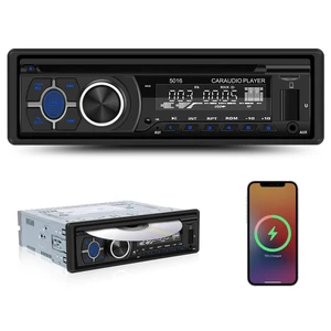 Camecho Single Din Car Stereo, Bluetooth 5.1 Car Audio Receiver with CD DVD Player, AM/FM Radio, Car Locator, USB/TF/AUX Input, 60W x 4 Output Camecho Single Din Car Stereo, Bluetooth 5.1 Car Audio Receiver with CD DVD Player, AM/FM Radio, Car Locator, USB/TF/AUX Input, 60W x 4 Output